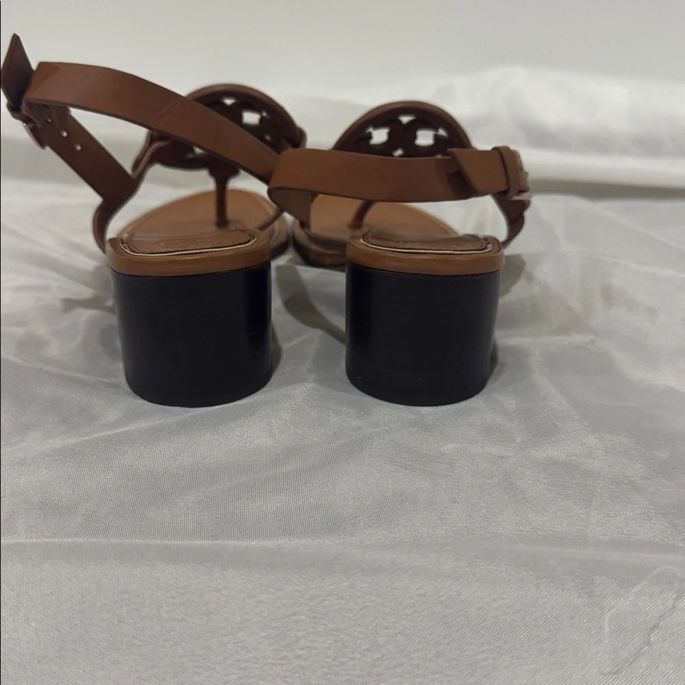 Tory Burch 6.5 Metal Miller Wedge Heels - Picture 5 of 9